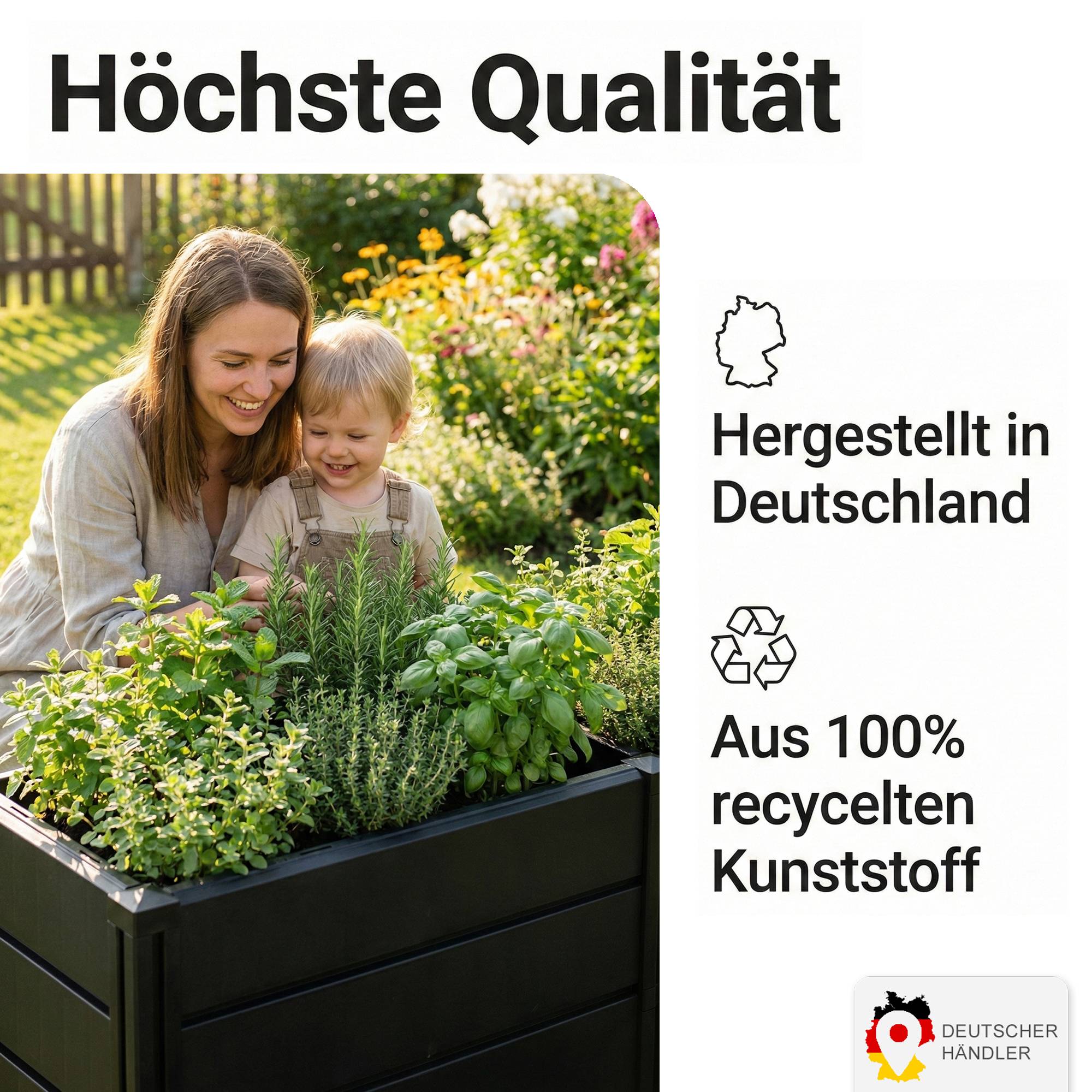 NYVI Hochbeet NYVIGreen M 82x44x61cm 196 Liter