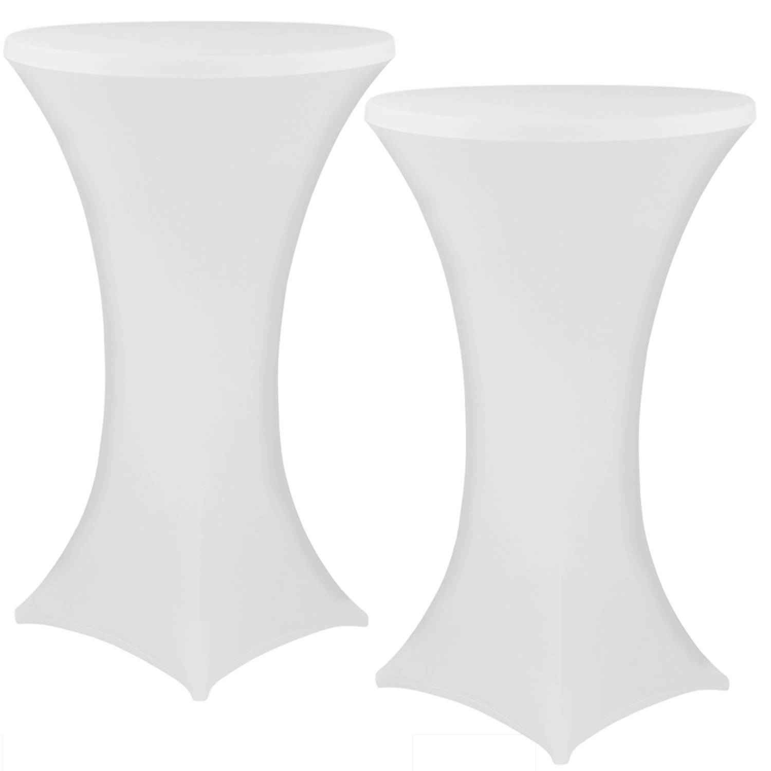 NYVI Stehtischhusse Gala Weiß Ø 70-75 cm 2er Set