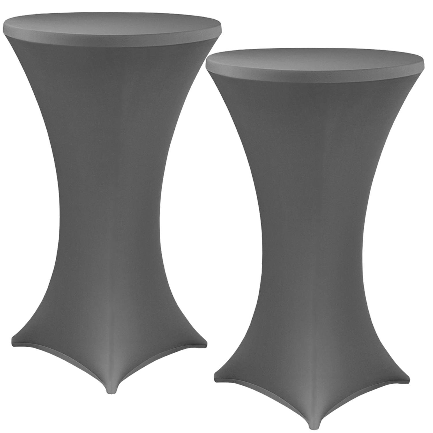 NYVI Stehtischhusse Gala Anthrazit Ø 60-65 cm 2er Set