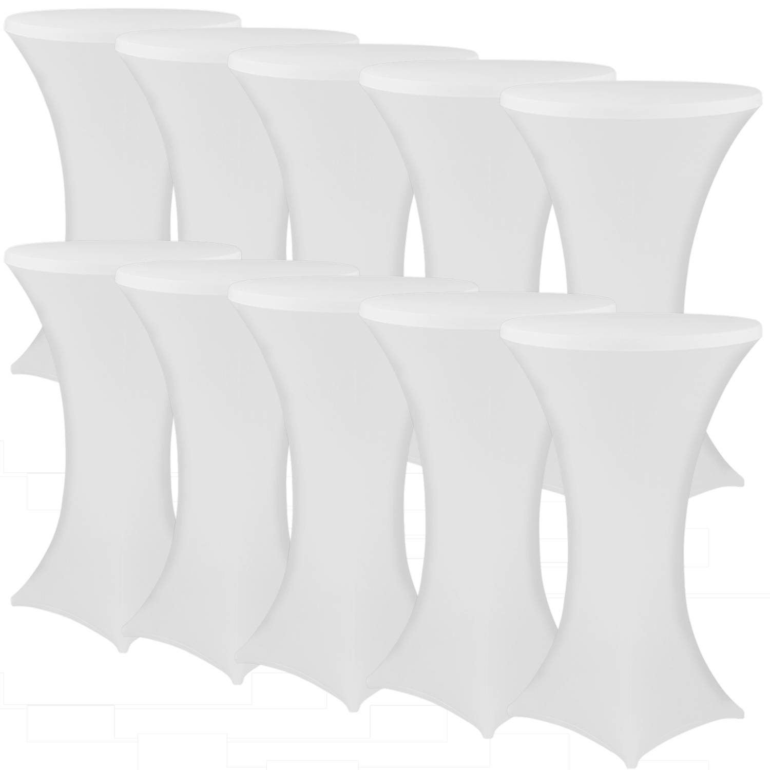 NYVI Stehtischhusse Gala Weiß Ø 70-75 cm 10er Set
