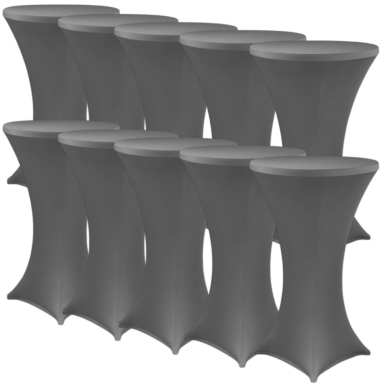 NYVI Stehtischhusse Gala Anthrazit Ø 70-75 cm 10er Set