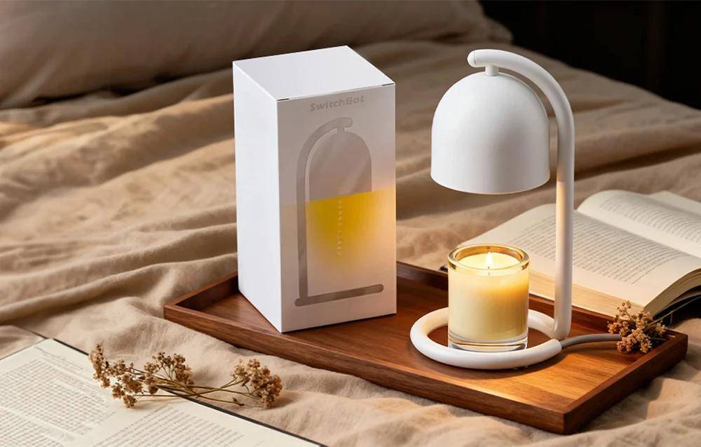 SwitchBot Candle Warmer Lamp, Duftkerzen-Erwärmer, Matter, WLAN, weiß