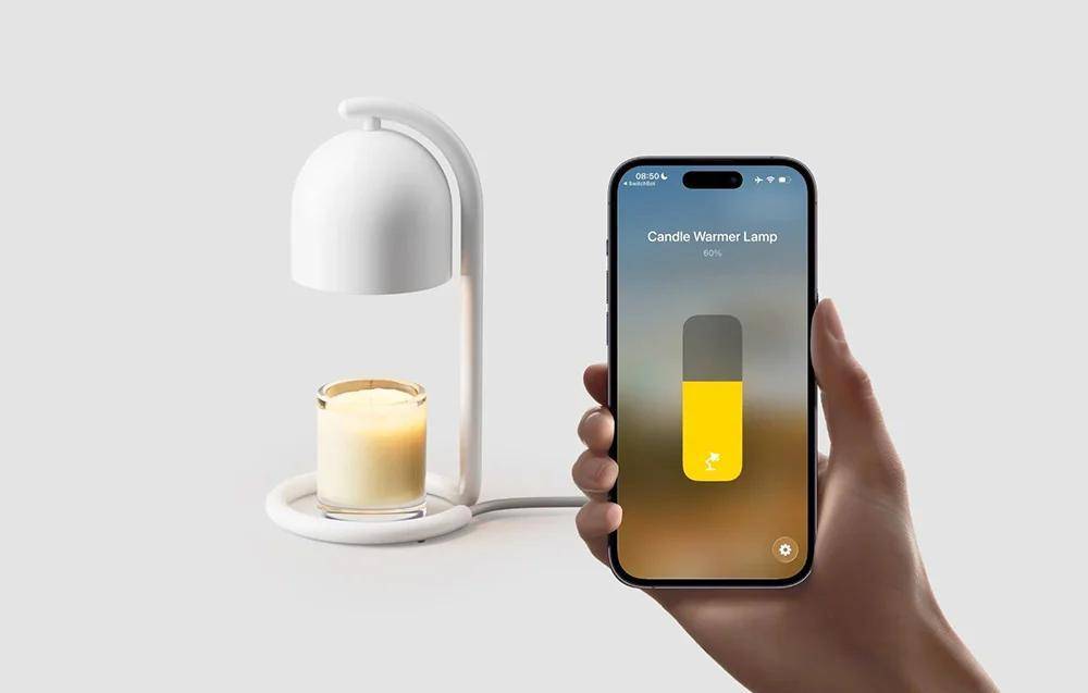 SwitchBot Candle Warmer Lamp, Duftkerzen-Erwärmer, Matter, WLAN, weiß