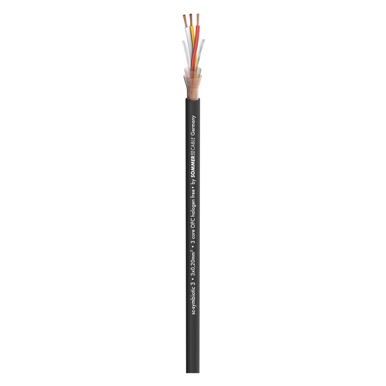 Mikrofonkabel SC-Symbiotic 3; 3 x 0,20 mm²; TPE Ø 5,20 mm; schwarz