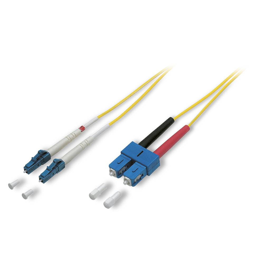 LWL-Patch-Kabel 9/125 µm | 2 x LC / SC-Duplex | Singlemode