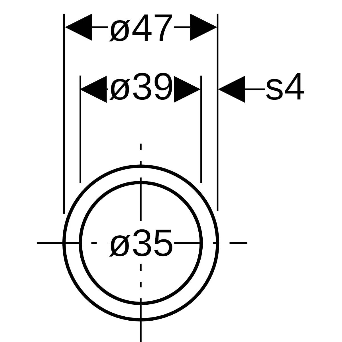 Geberit GE Schutzschlauch, gelb, d 35 mm, als Kontaktschutz, Bund mit 10m, 1 Stk.