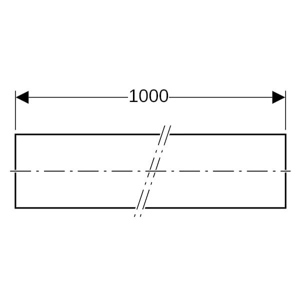 Geberit GE Schutzschlauch, gelb, d 35 mm, als Kontaktschutz, Bund mit 10m, 1 Stk.
