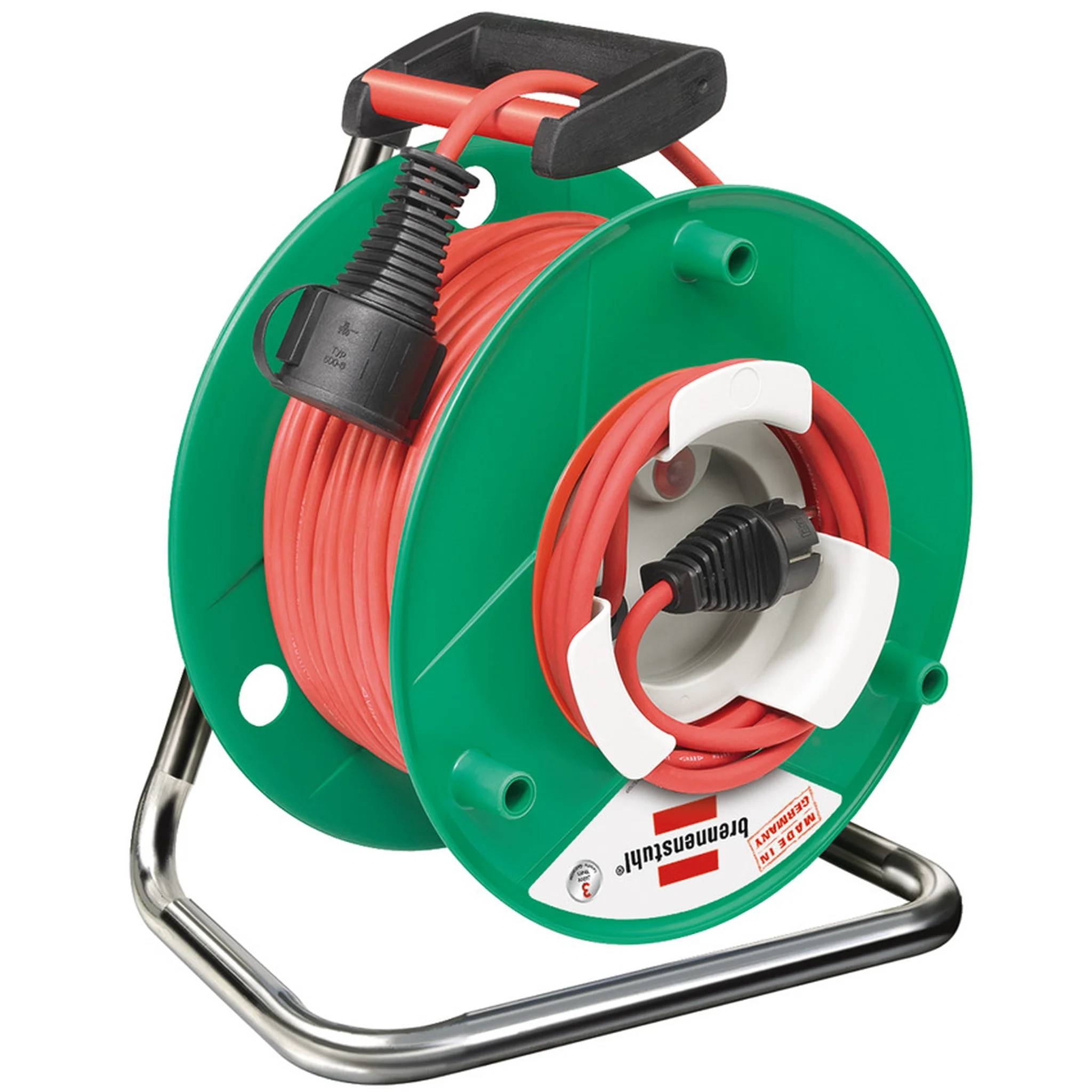 Brennenstuhl Garant G + Bretec, IP44, Industrie/Baustellen-Kabeltrommel, Rolle mit 50m, 1 Stk.
