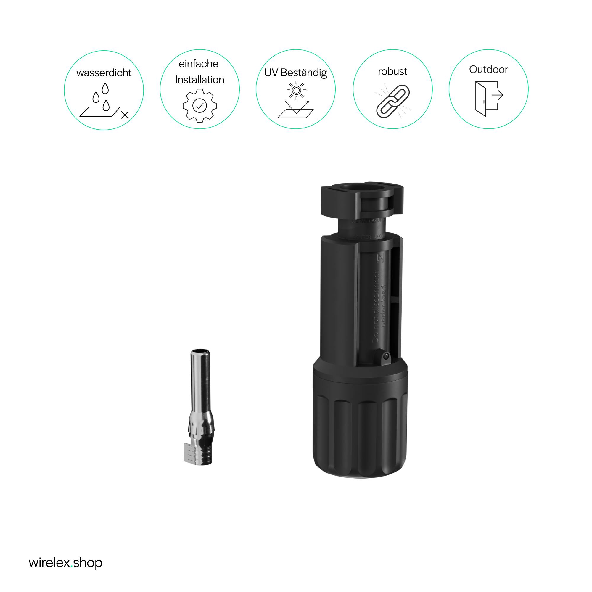 MC4 Stecker 2.5-6mm², IP67, 1500V
