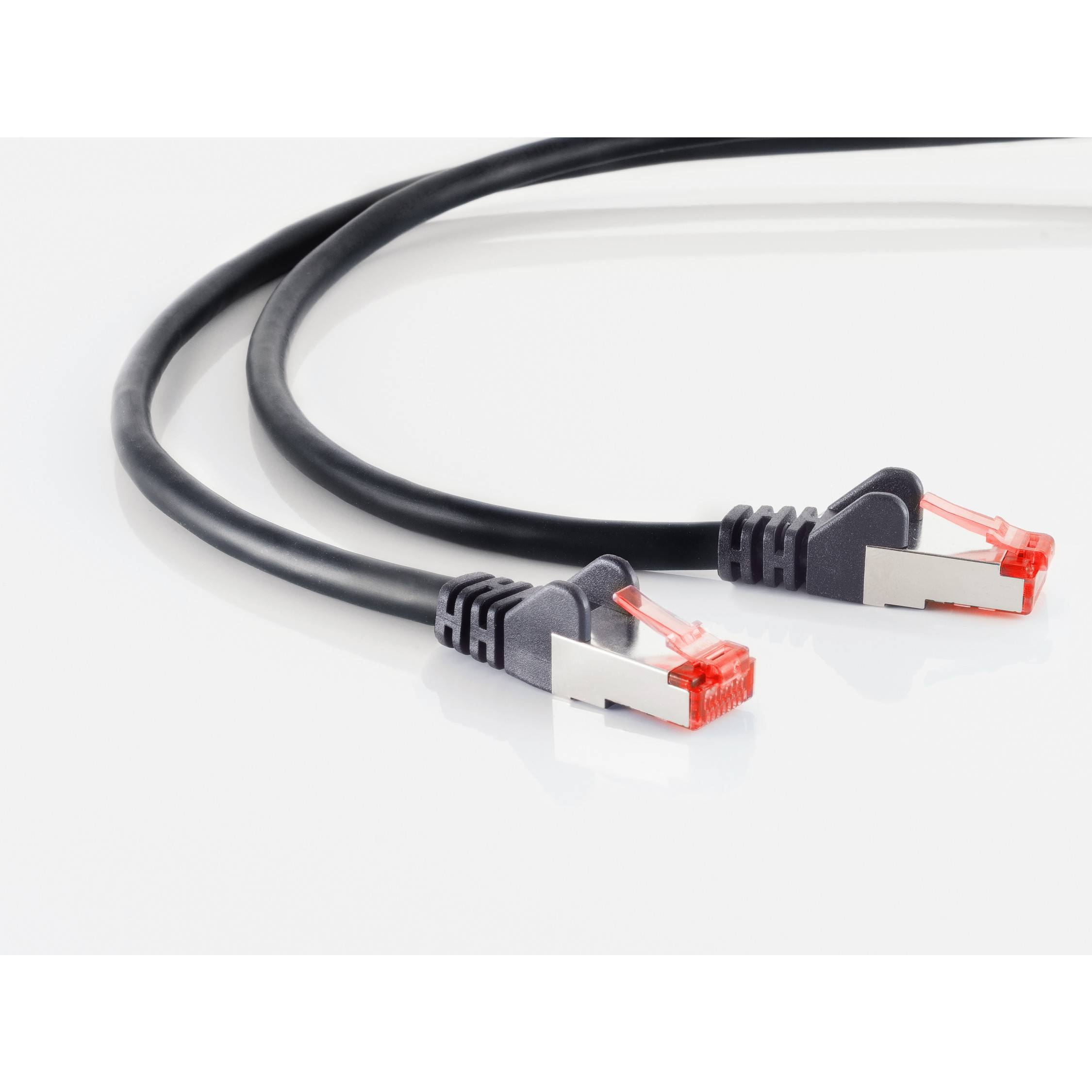 Patchkabel cat6A S/FTP PIMF Halogenfrei schwarz 30m