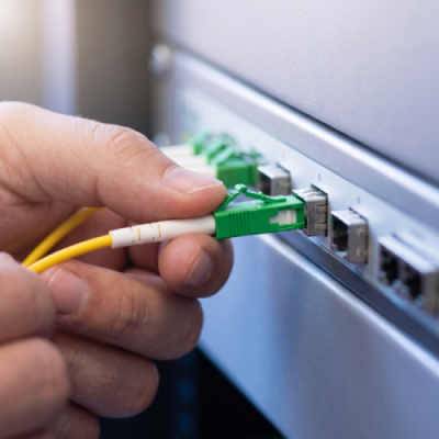 LWL Simplex Glasfaser Patchkabel LC/LC APC 9/125µ, OS2 gelb 10,00m