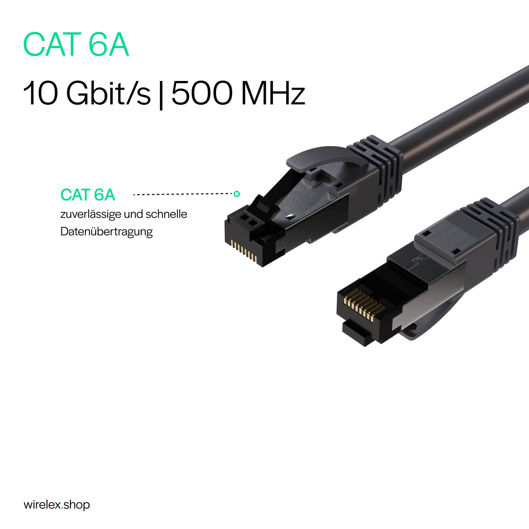 Netzwerkkabel RJ45 Cat. 6A Armored (Trittfest), U/FTP, grau 25,00m