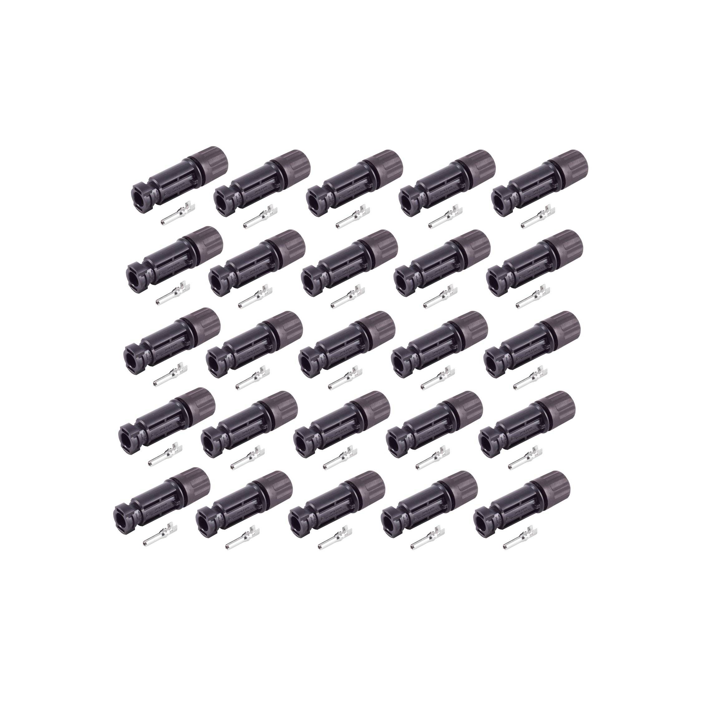 MC4 Stecker 2.5-6mm², IP67, 1500V, 25 Stück