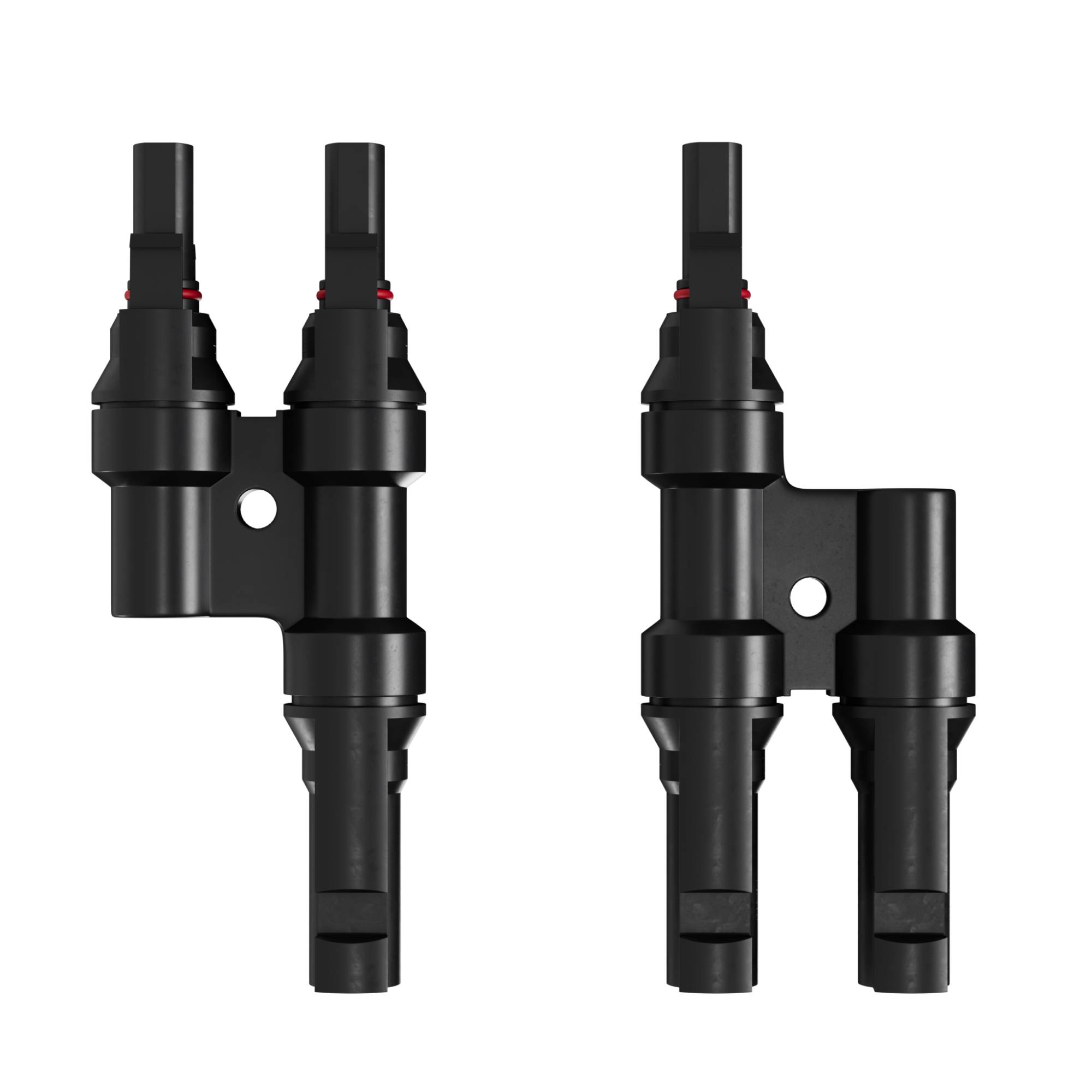MC4 T-Adapter Set, 2/1, IP67, 1.5kV, schwarz