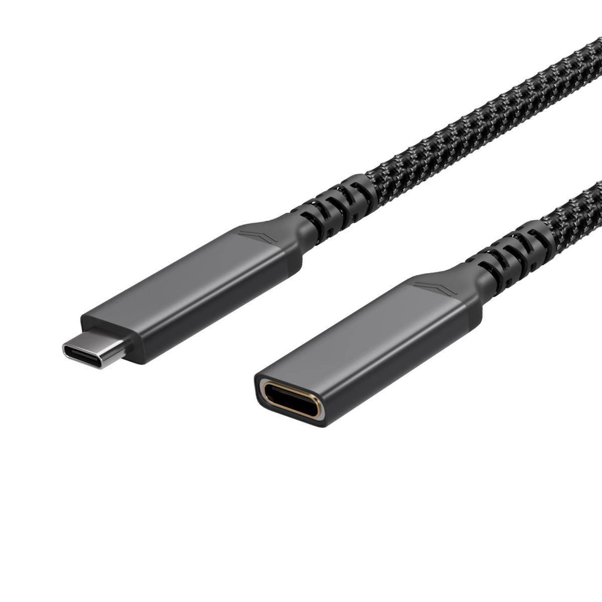 Flexline®-USB-C Verlängerungskabel, 3.2, PD, Textil, 1,5m