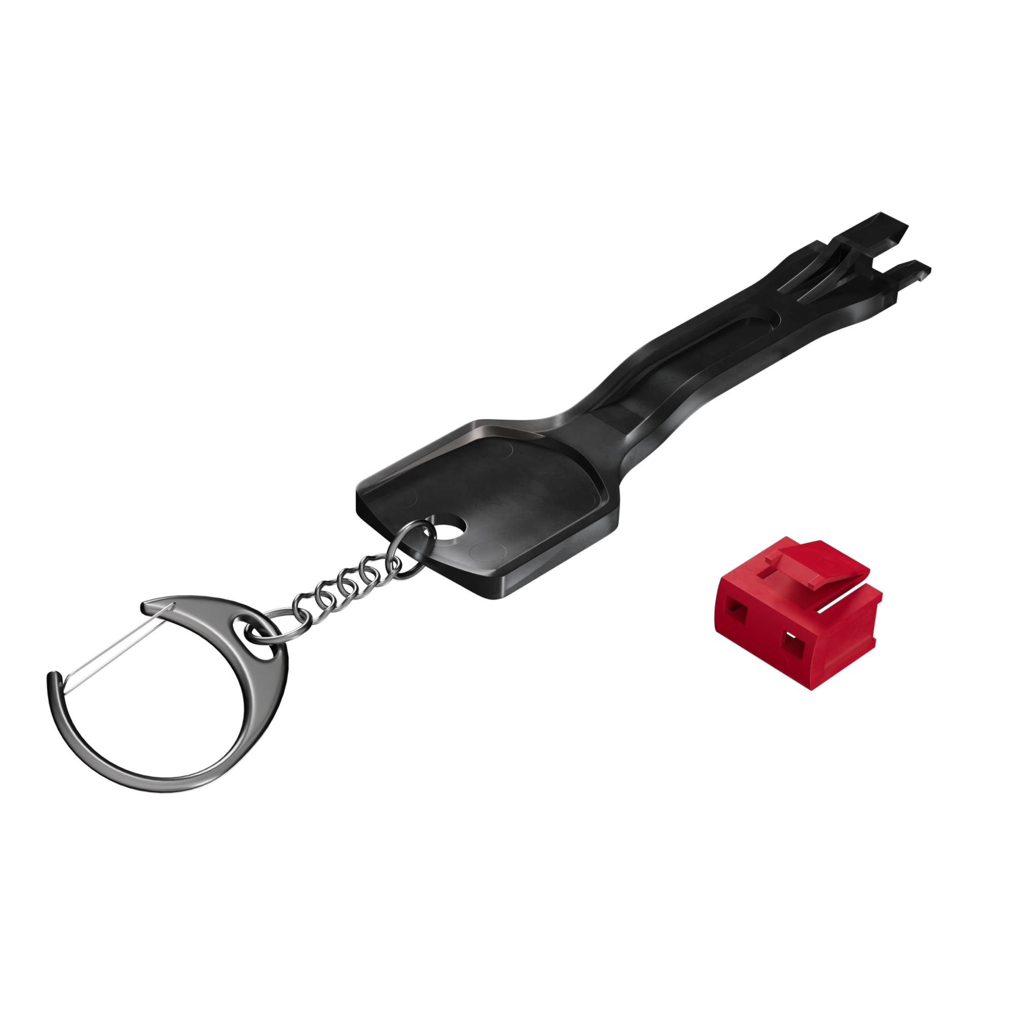 RJ45 Port Blocker, 1x Schlüssel, 10 Schlösser Rot