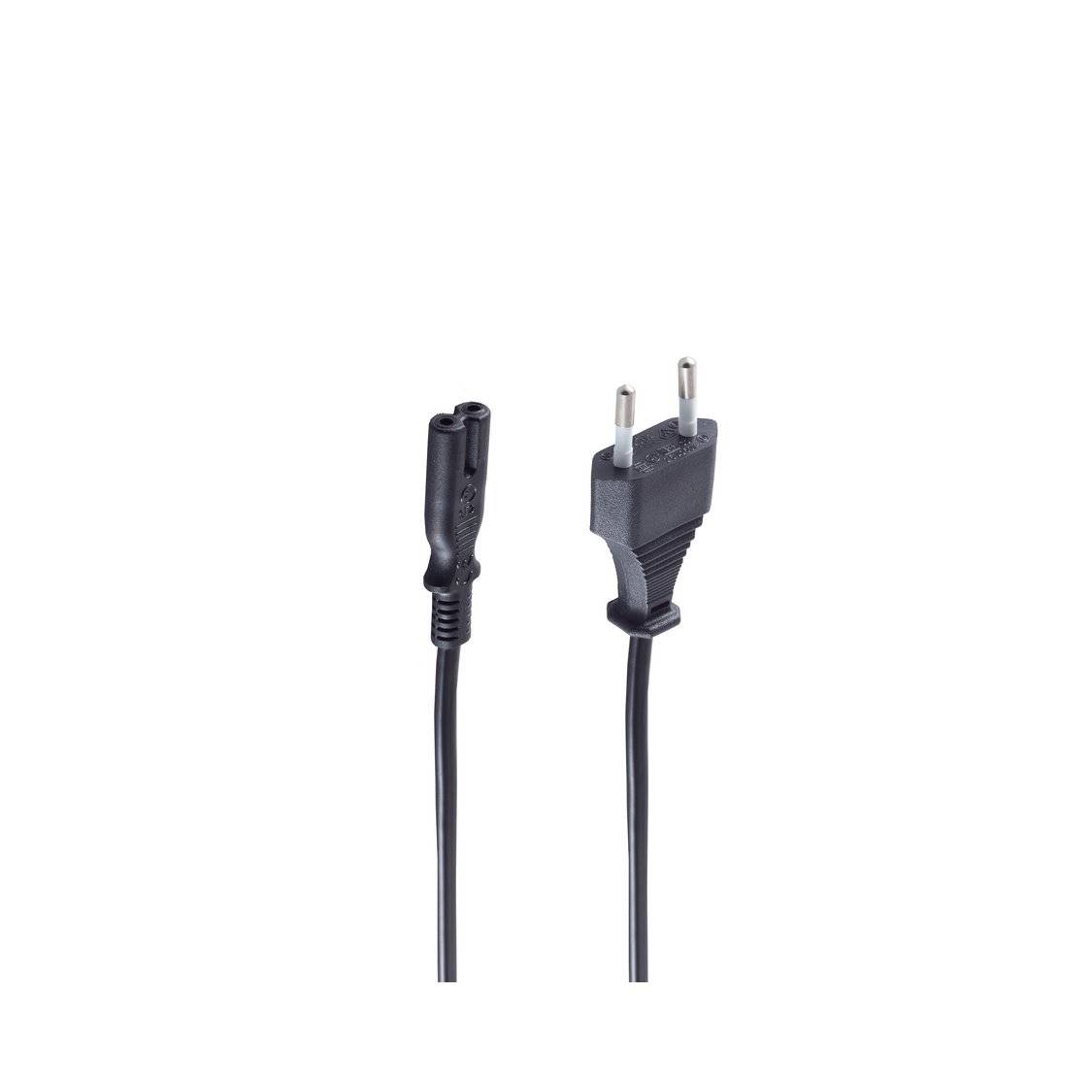 Netzanschlusskabel, Doppelnute, VDE, 1,5m