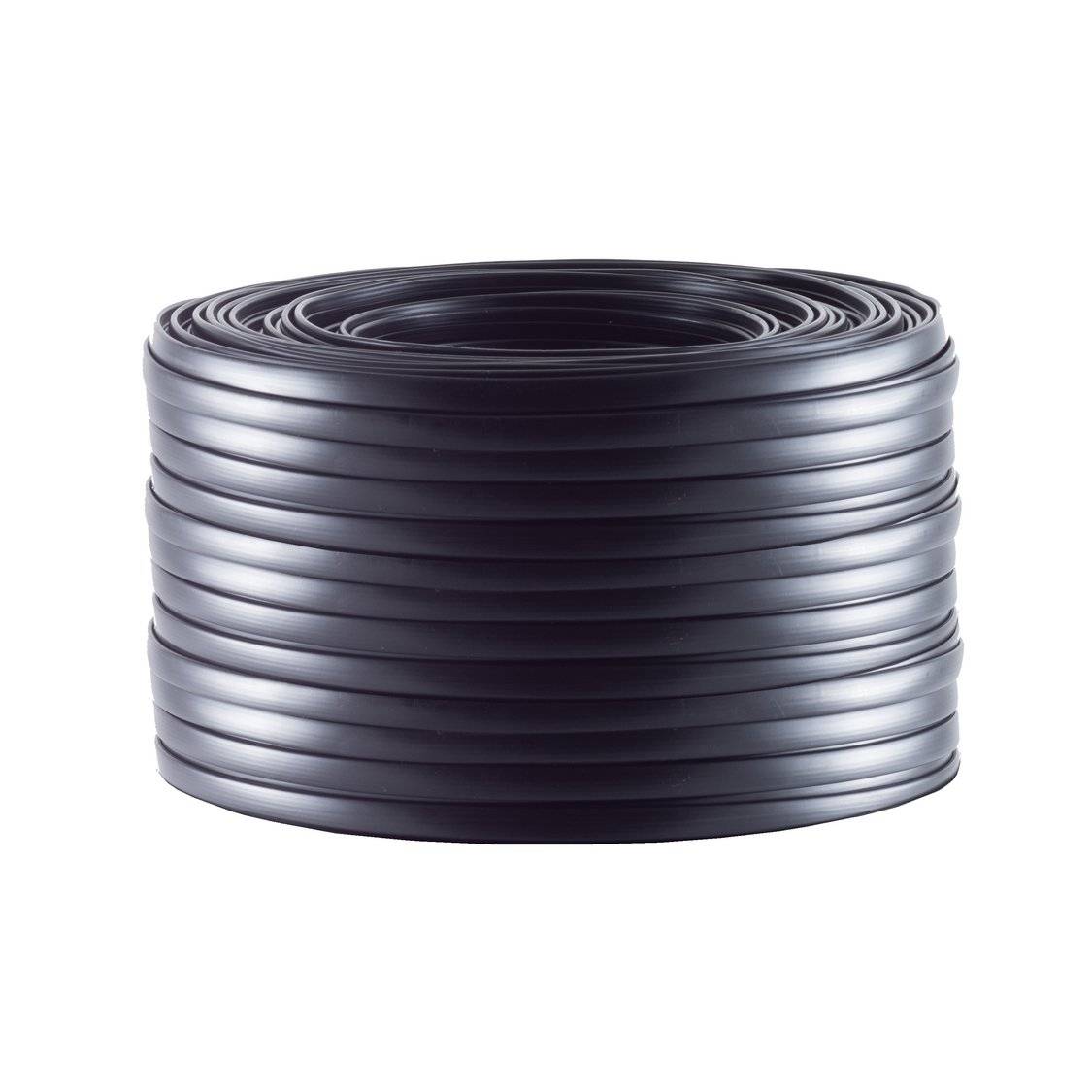 Telefonkabel 4-adrig flach schwarz 100m