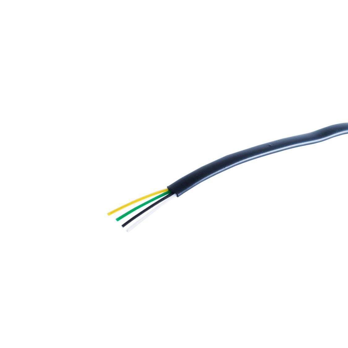 Telefonkabel 4-adrig flach schwarz 100m