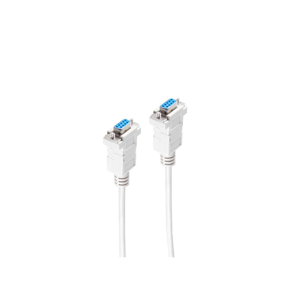 Null-Modem-Kabel 2x9-pol. Sub-D-Buchse 1,8