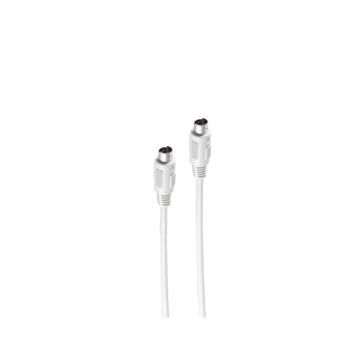 PS2 Kabel 2x6-pol. MINI DIN-Stecker 1,8m