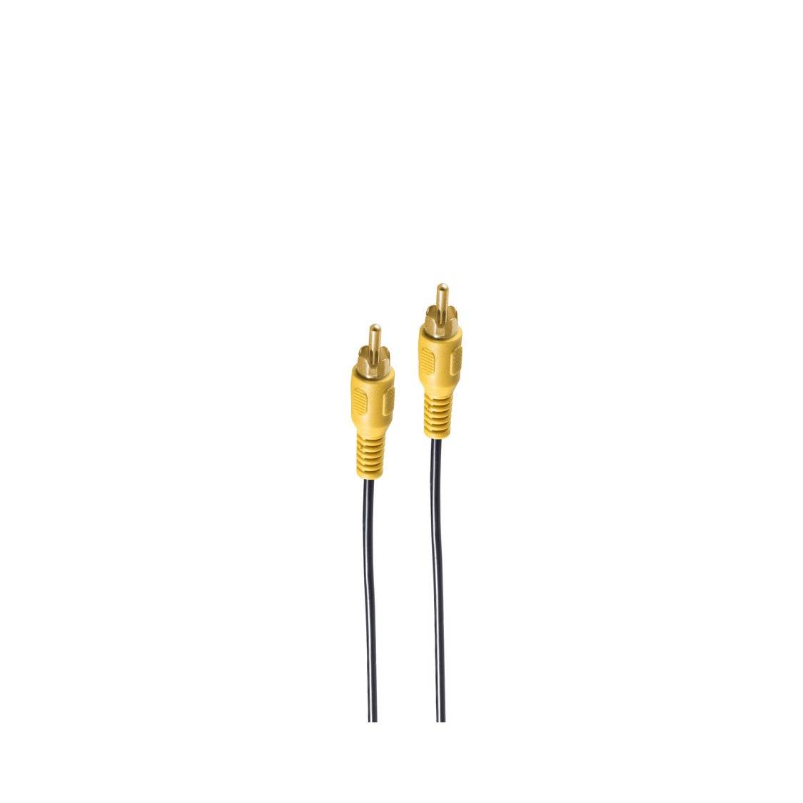 Cinchstecker auf Cinchstecker, vergoldet, 5m