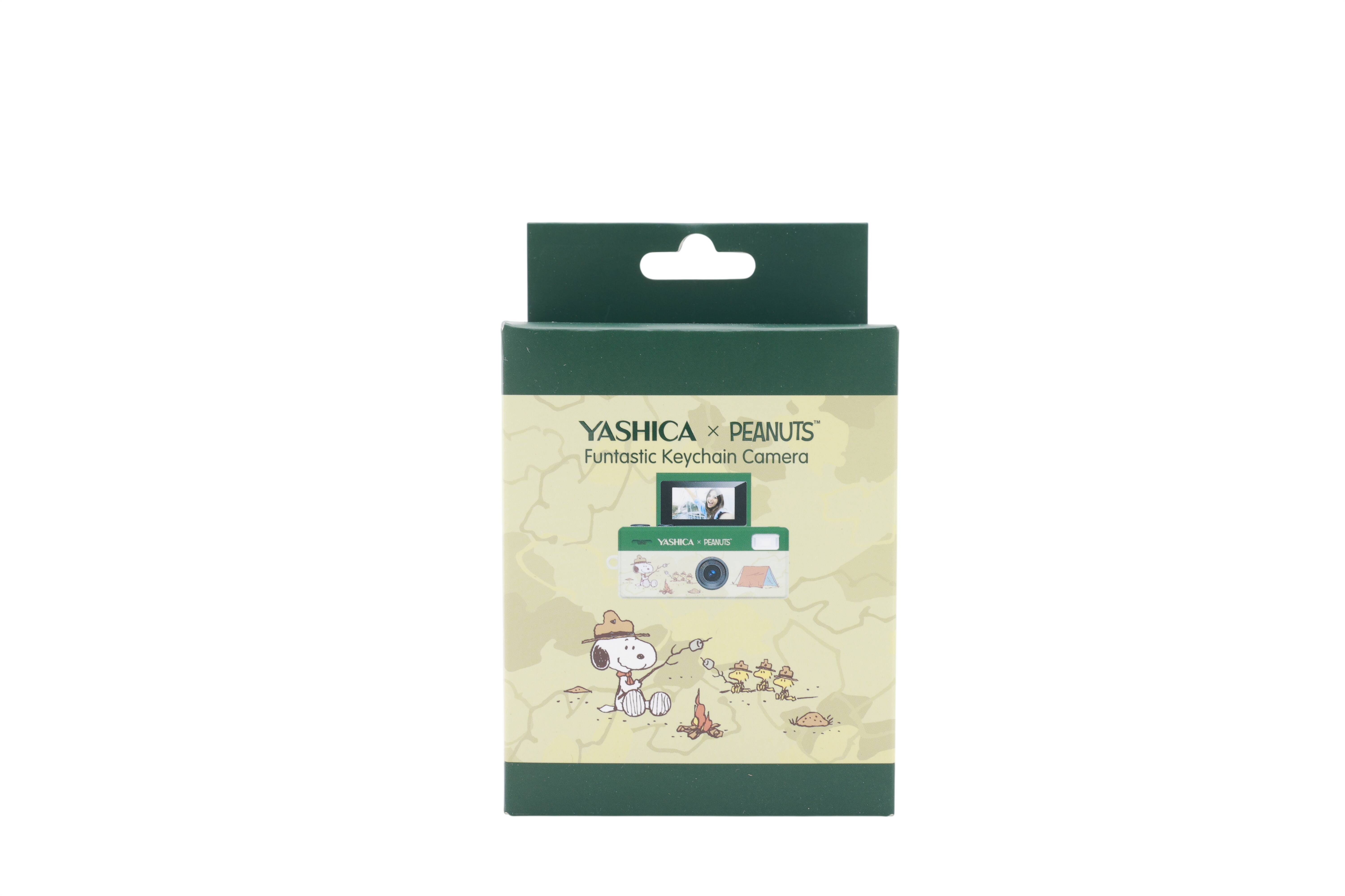 Verpackung für Yashica x Peanuts „Funtastic Keychain Camera