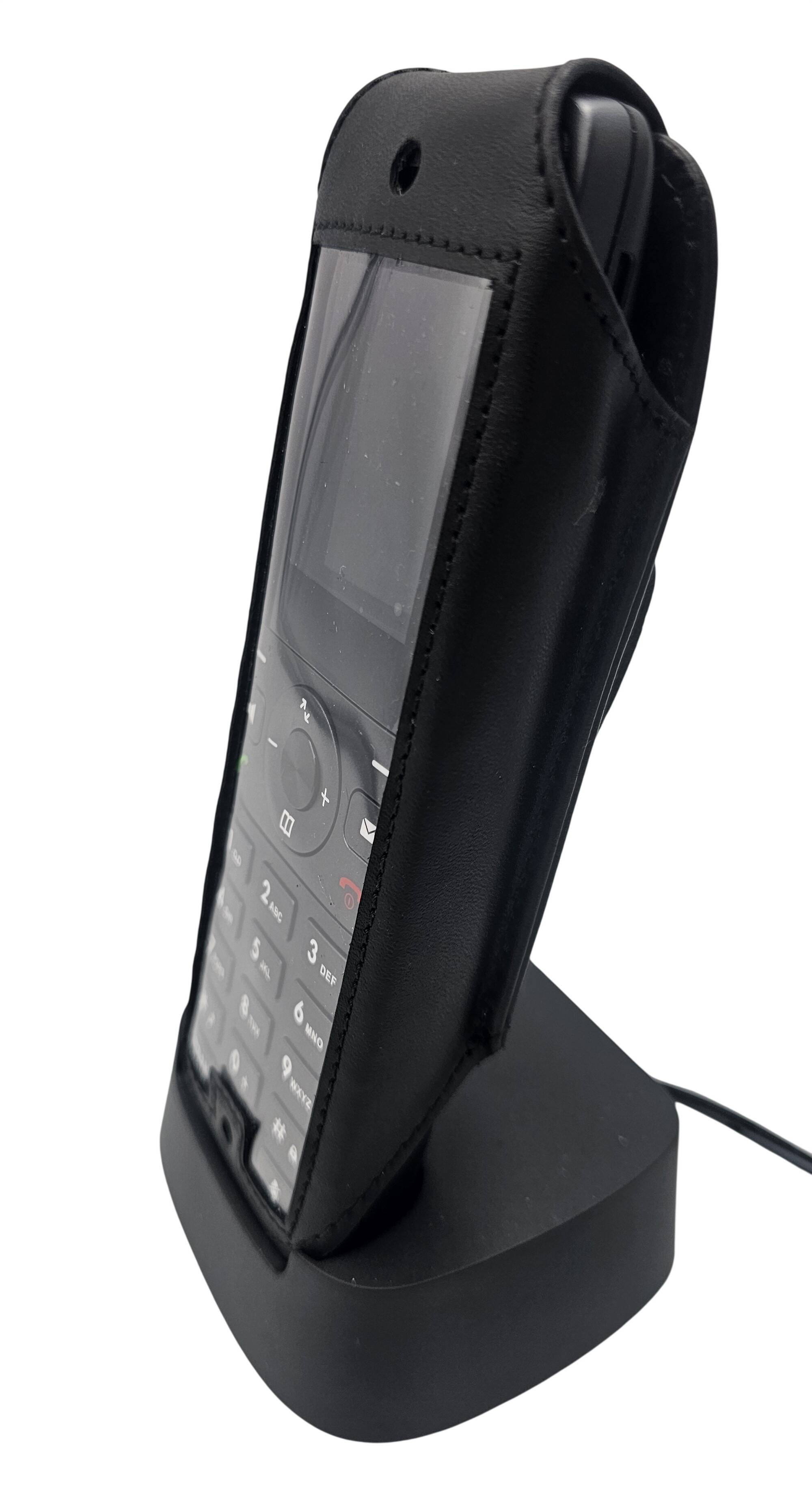 Soryt Ledertasche Yealink W74H Dect mit Drehclip