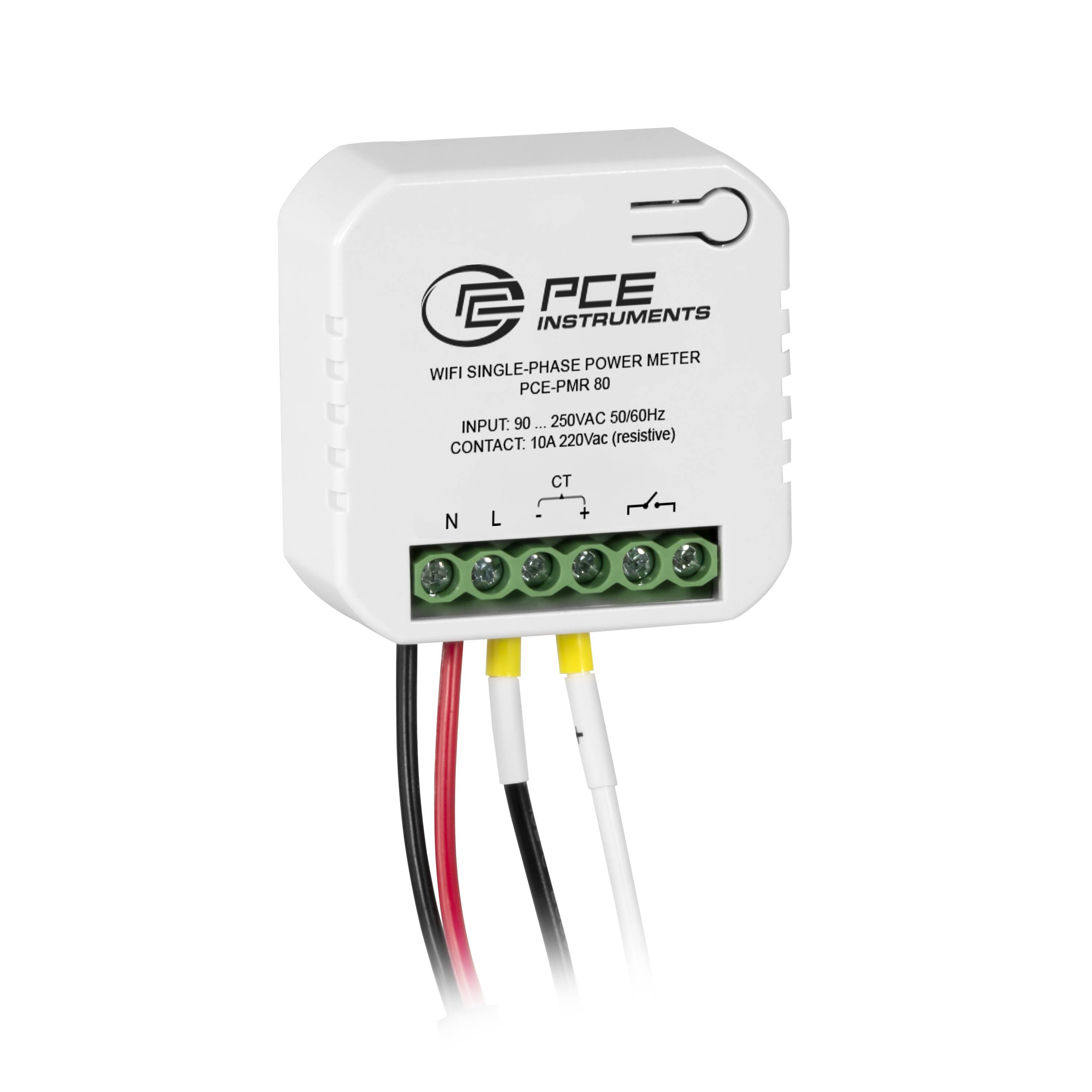 PCE Instruments PCE-PMR 20 |Wechselstrom AC 0 … 20 A |Auflösung 0,001 A |Schaltausgang 10 A / 220 V AC |App-Steuerung