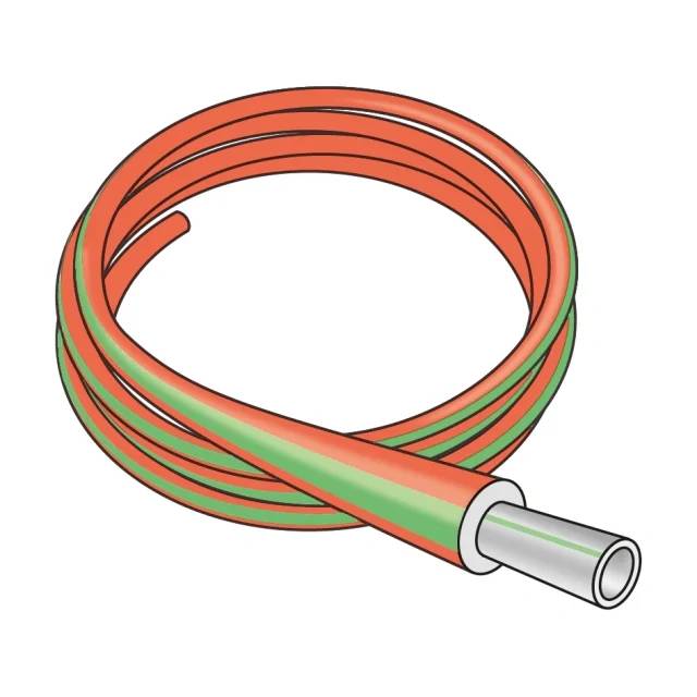 KE Kelit Edelstahlwellrohr, Ø16mm, 2,0mm Wandstärke, Edelstahl, mit 9mm Dämmung, Bund mit 50m, 1 Stk.