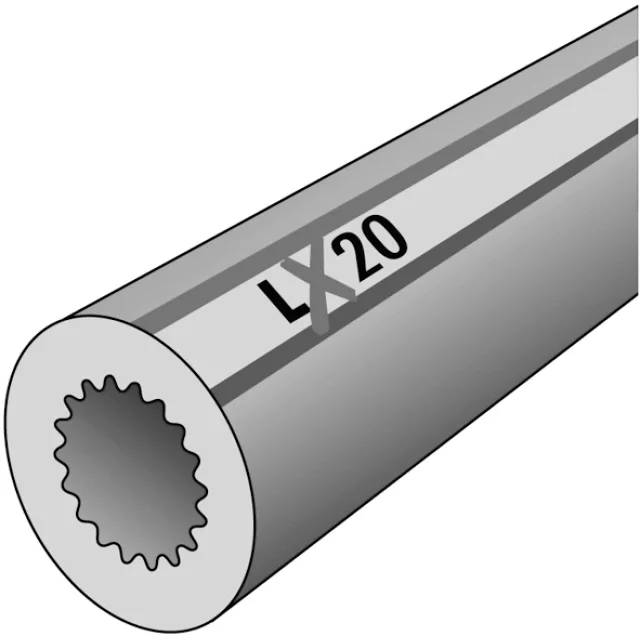 KE Kelit Isolierschlauch LEXEL LX20, 20mm Dämmstärke, Ø50mm Innendurchmesser, PE-Schaum, Bund mit 2m, 1 Stk.