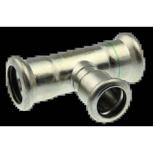 KE Kelit Industrie Edelstahl Press-T-Stück, 22/18/22, NPI440, Pressmuffe, M-Kontur, Edelstahl 1.4301, 1 Stk.