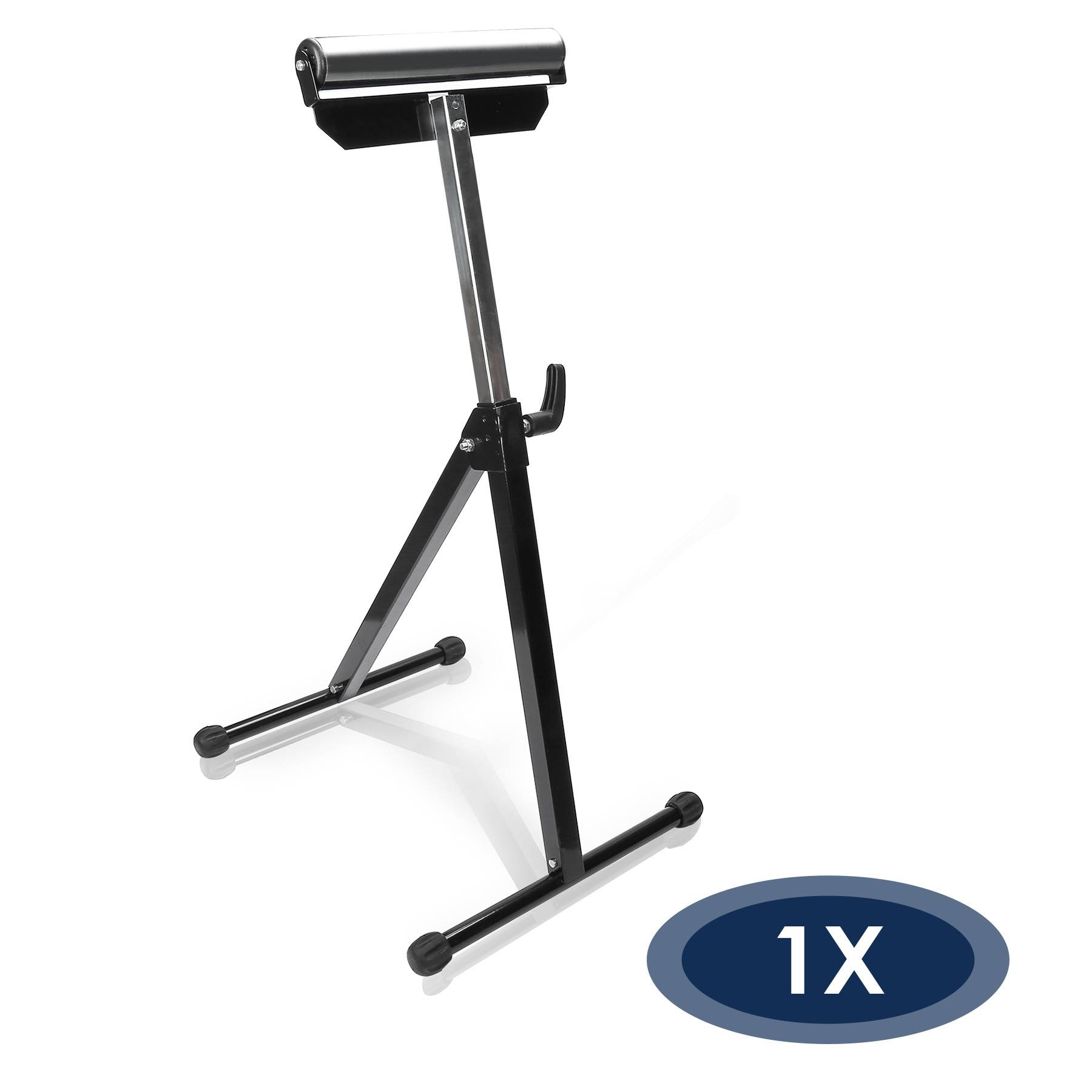 Rollenbock x1, verstellbar 68,2-108 cm, Auflagerolle 29,5 cm, klappbarer A3-Stahlständer, 60 kg/Stück