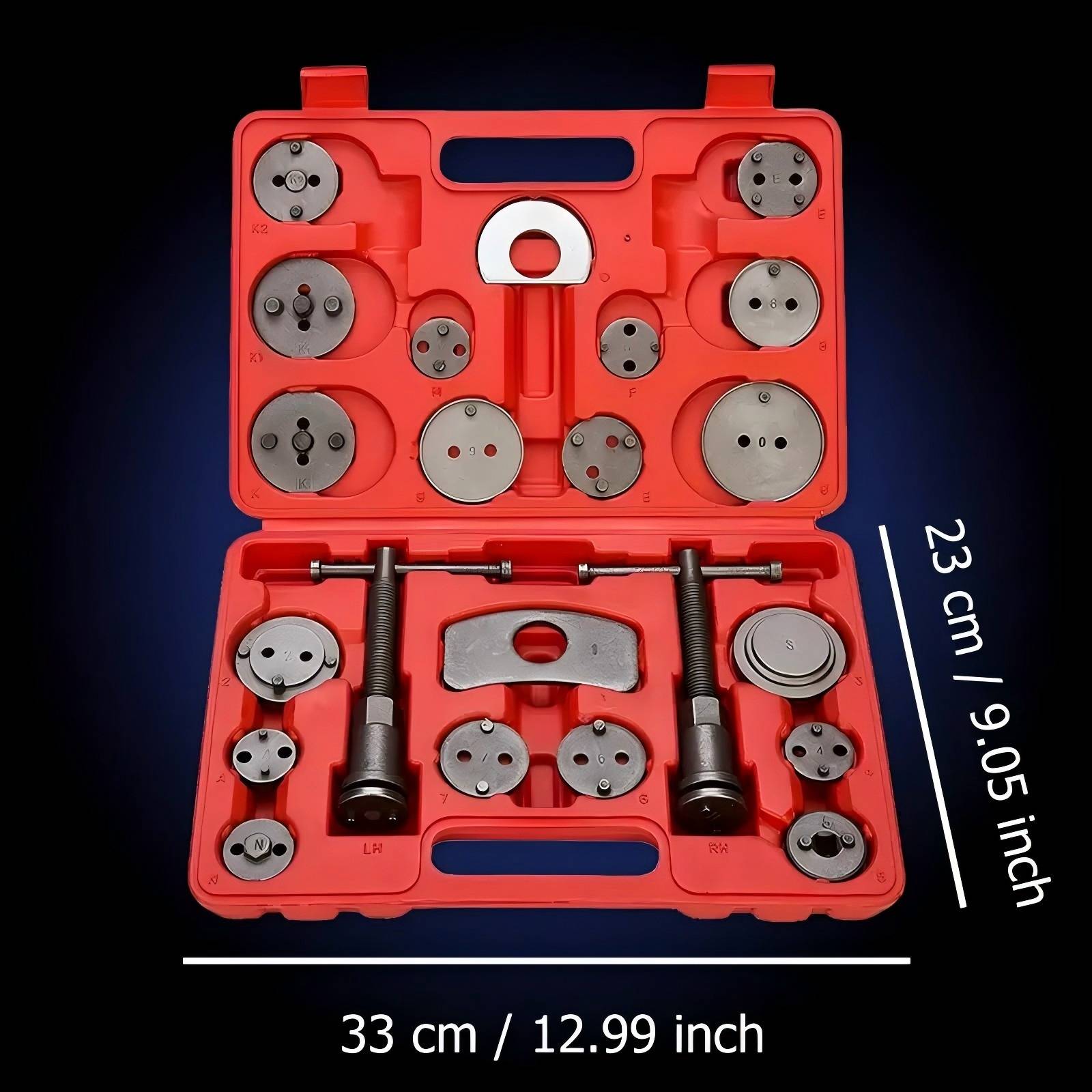 Bremskolbenrücksteller Universal Set für KFZ Auto Bremsen Bremse Kolben Druckluft Ratsche Umschaltbar Audi VW 22tlg