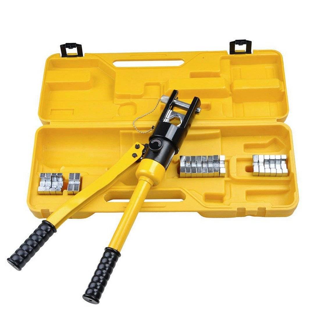 Hydraulische Presszange Crimpzange Quetschzange für Kabelschuhe Kupfer Rohr Verbundrohr Set Bremsleitung Handzange