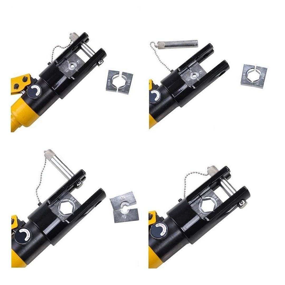 Hydraulische Presszange Crimpzange Quetschzange für Kabelschuhe Kupfer Rohr Verbundrohr Set Bremsleitung Handzange