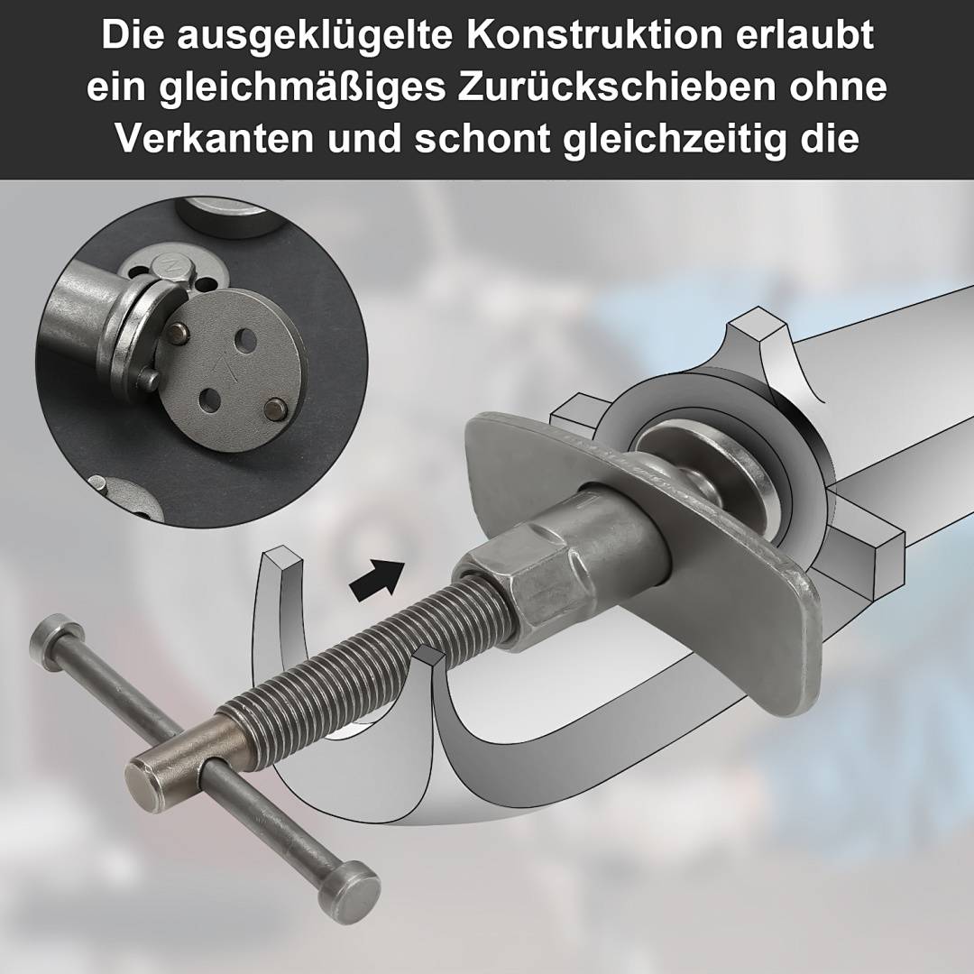 Bremskolbenrücksteller Umschaltbar Set Universal für Audi VW KFZ Auto Bremsen Bremse Kolben Druckluft Ratsche 22tlg