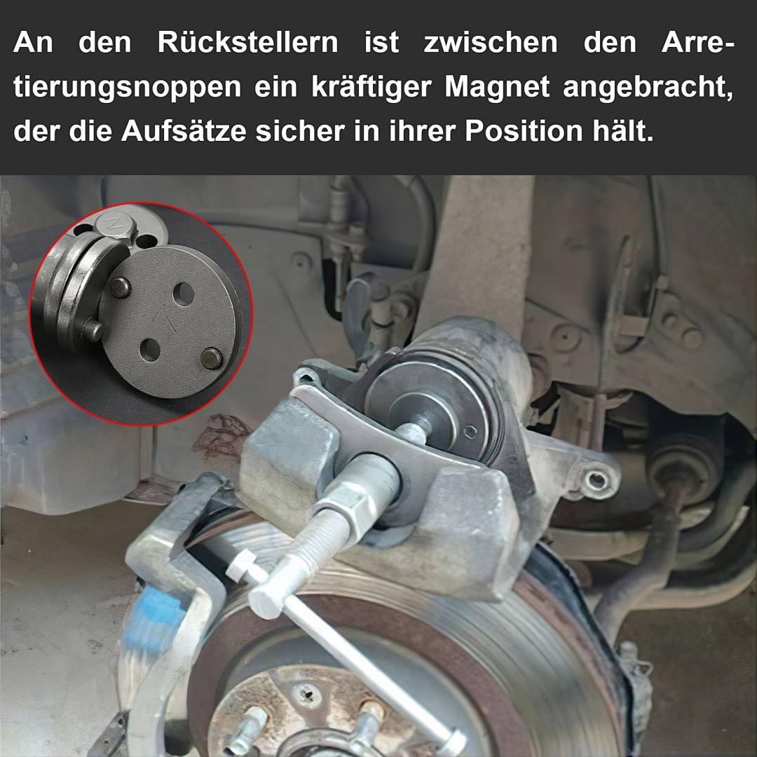 Bremskolbenrücksteller Umschaltbar Set Universal für Audi VW KFZ Auto Bremsen Bremse Kolben Druckluft Ratsche 22tlg