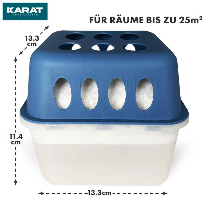 FLOORDIREKT Luftentfeuchter-Set Hava - Raumentfeuchter in verschiedenen Farben - Blau - 4er Set