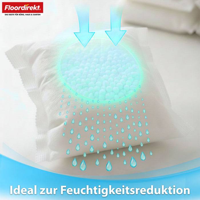 FLOORDIREKT Luftentfeuchter-Nachfüllpack - Nachfüllbeutel für Raumentfeuchter - 12er Set