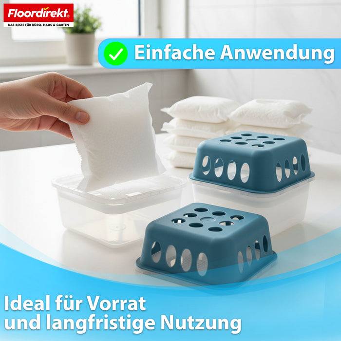 FLOORDIREKT Luftentfeuchter-Nachfüllpack - Nachfüllbeutel für Raumentfeuchter - 12er Set