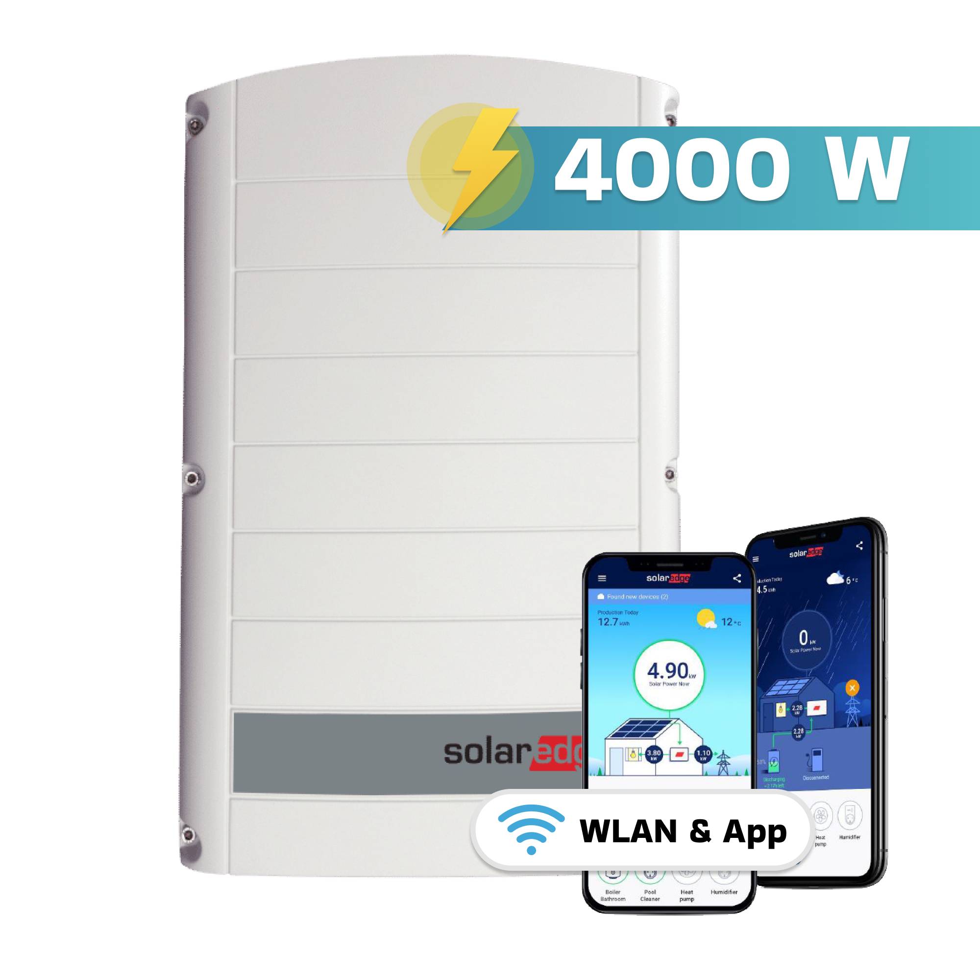 4 kW 8x 500 W Module SolarEdge SE4K 3-phasiger