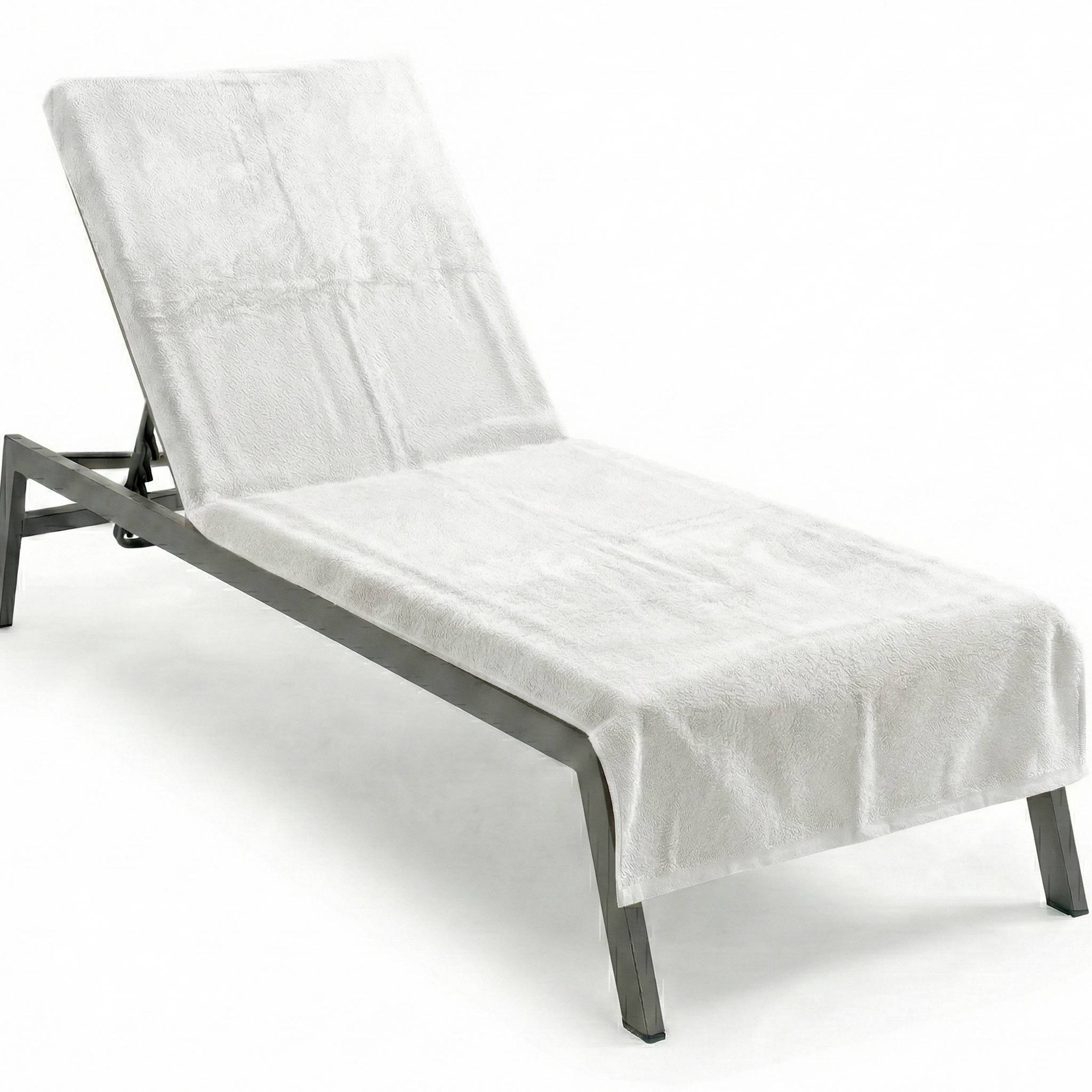 NYVI Frottee Schonbezug für Gartenliege NYVISpa 75x200 cm Weiß