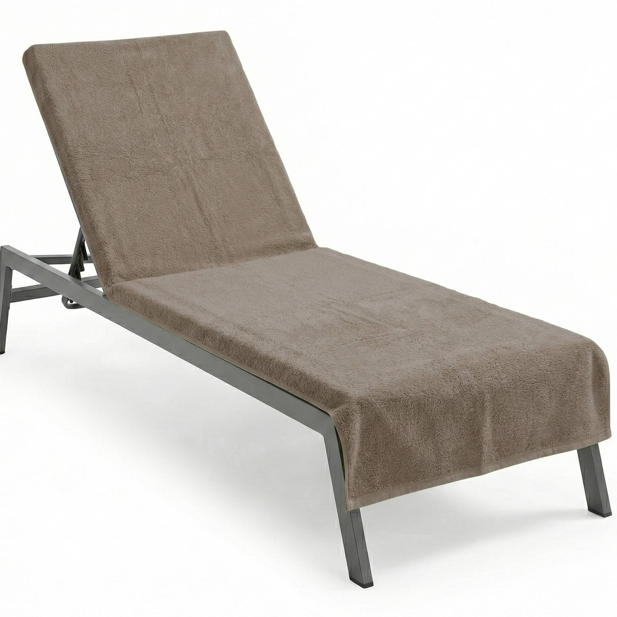 NYVI Frottee Schonbezug für Gartenliege NYVISpa 75x200 cm Taupe