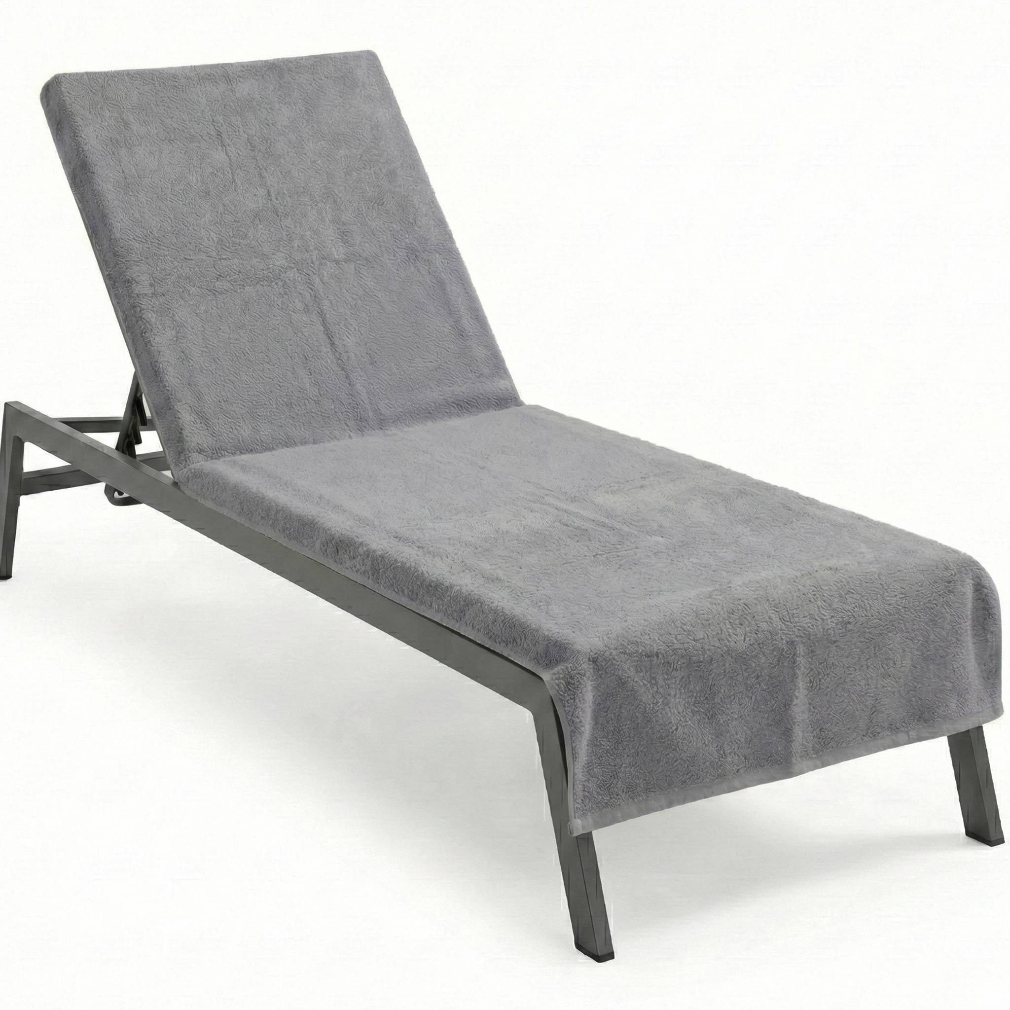 NYVI Frottee Schonbezug für Gartenliege NYVISpa 75x200 cm Grau