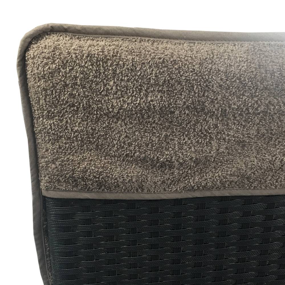 NYVI Frottee Schonbezug für Gartenstuhl NYVISpa 60x130 cm Taupe