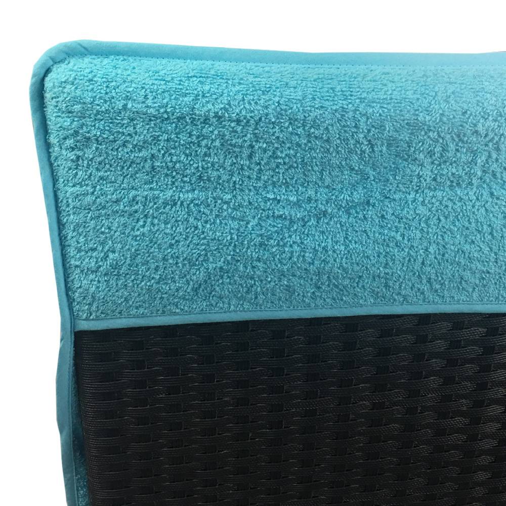 NYVI Frottee Schonbezug für Gartenstuhl NYVISpa 60x130 cm Aqua