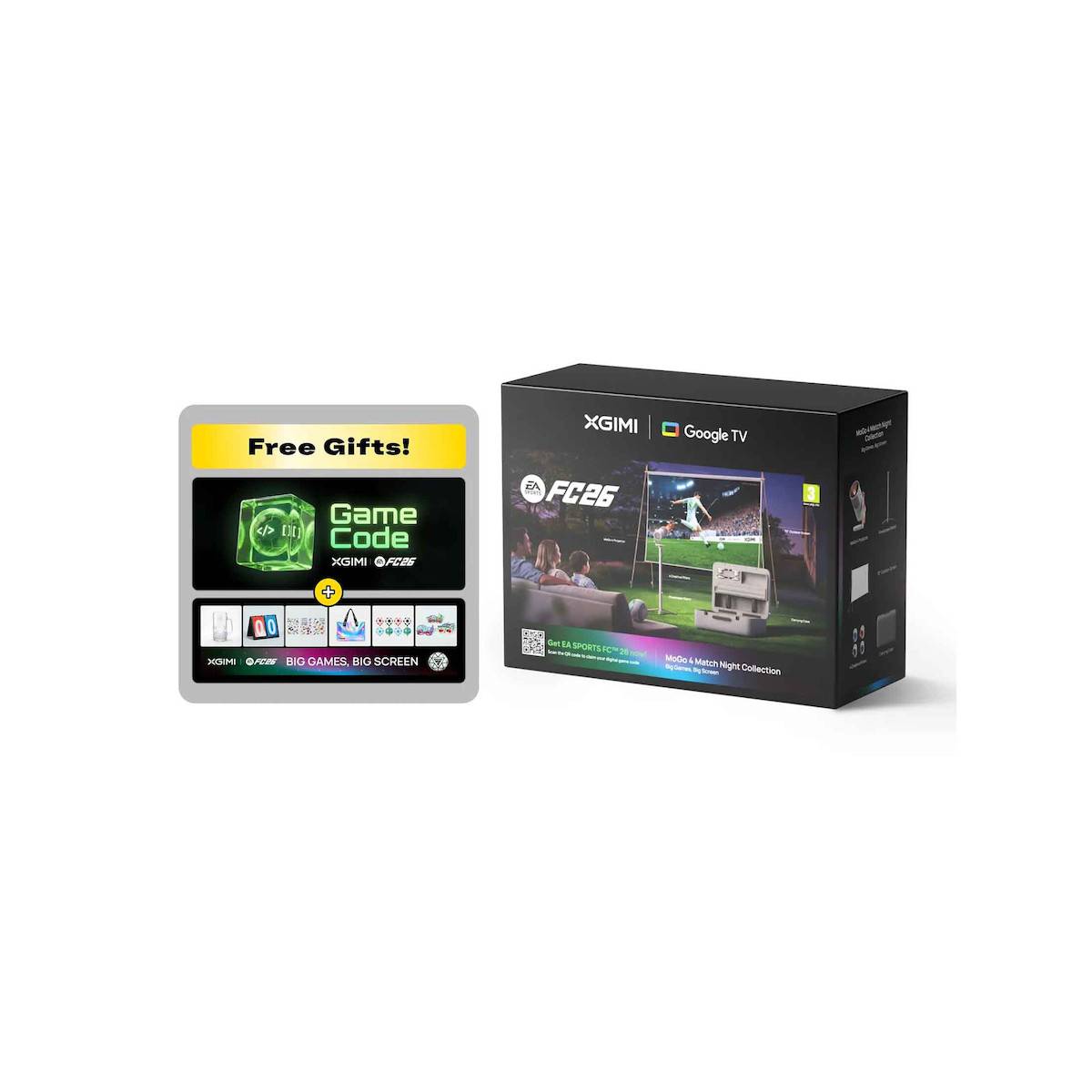 Projector-Bundle-Promotion, die eine „Kostenlose Geschenke!