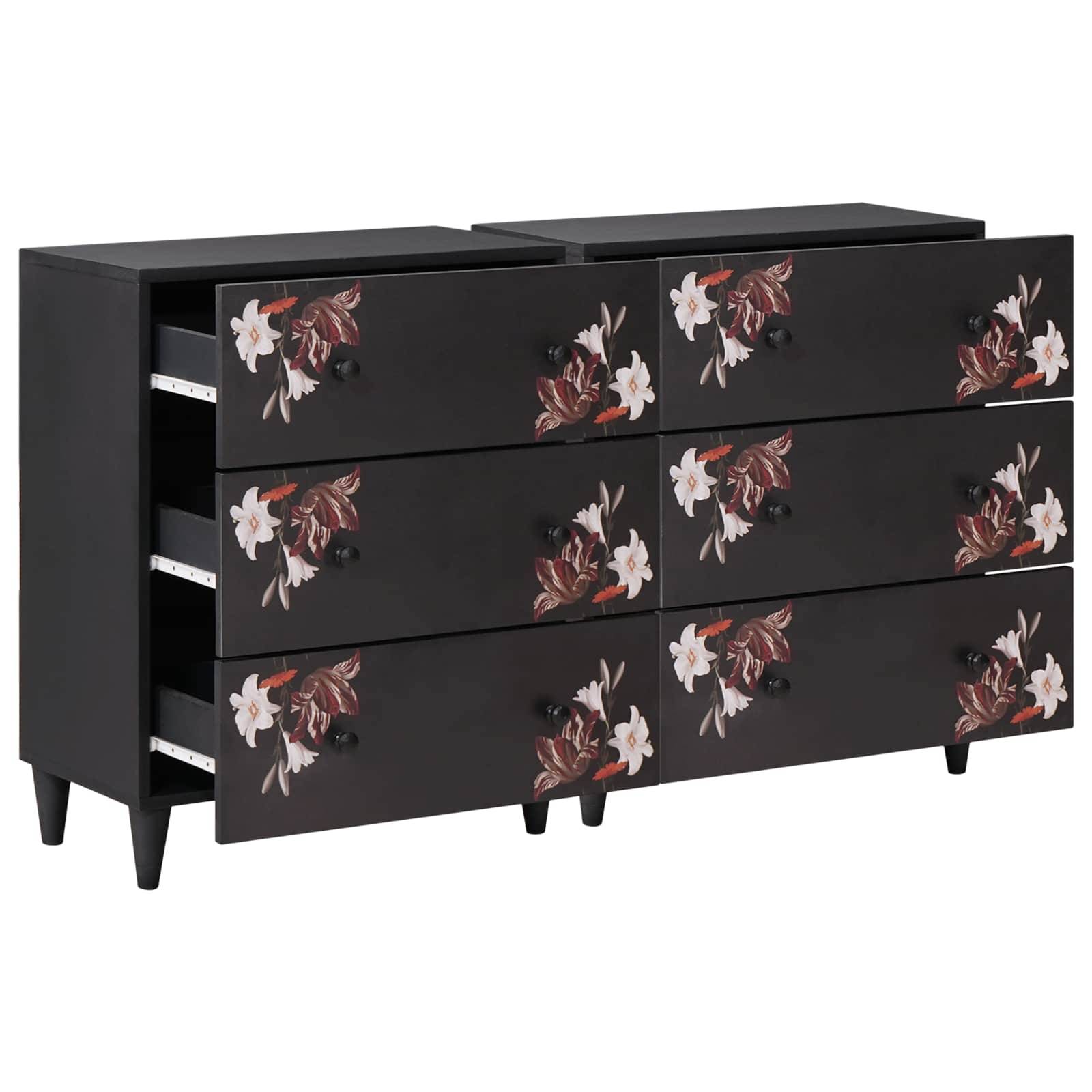 vidaXL Stauraumschränke 2 Stk. 120 x 33 x 75 cm Massivholz Mango