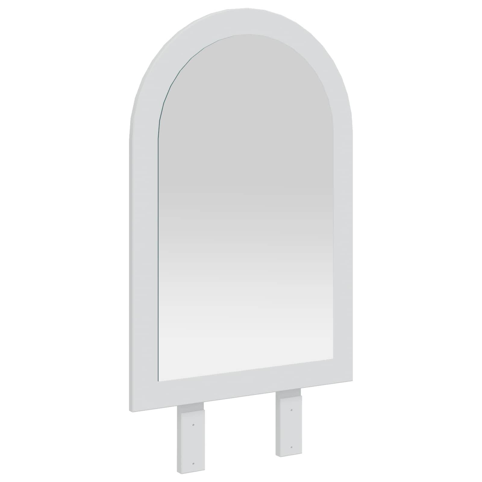 vidaxl Spiegel FAUSKE Weiß 43 x 3,5 x 77 cm Nur für den Innenbereich